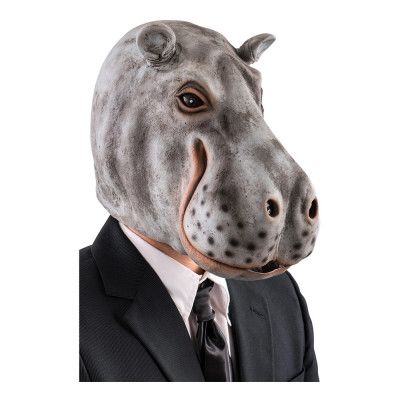 Flodhäst Latexmask - One size