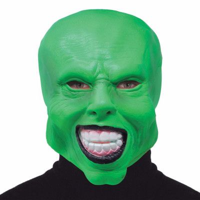 Grön Latexmask - One size