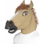 Hästhuvud med Hår - Latex Mask