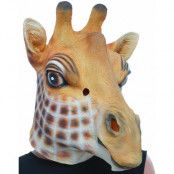 Heltäckande Giraff Latexmask