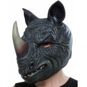 Heltäckande Noshörning Latexmask