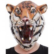 Heltäckande Tiger Latexmask
