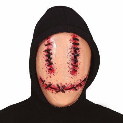 Igensydda Ögon & Mun Latexmask - One size