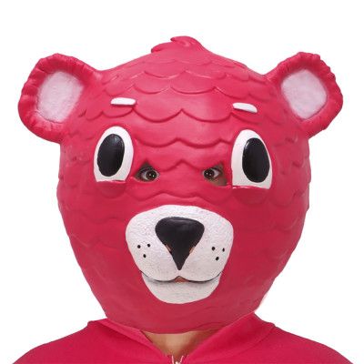 Rosa Björn Latexmask - One size