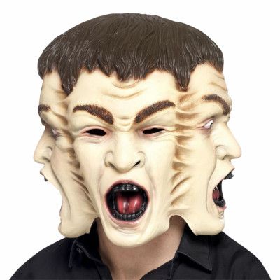 Tre Ansikten Latexmask