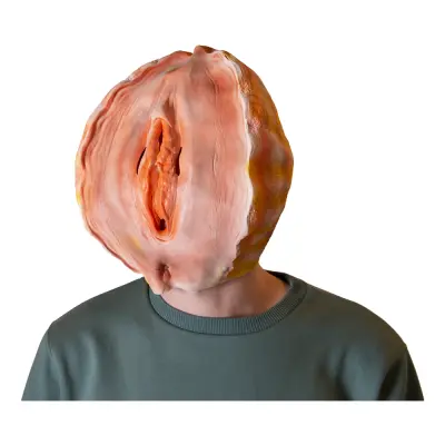 Vagina Snäckskal Latexmask - One size