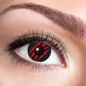 Färgade linser Red Scratch