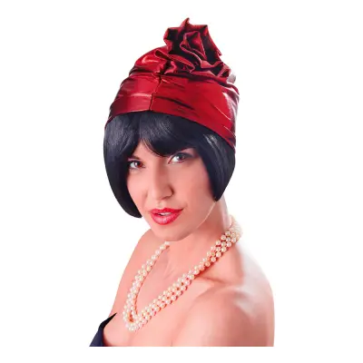 20-tals Hatt med Ros Röd - One size