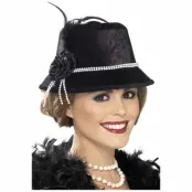 20-tals Hatt Svart