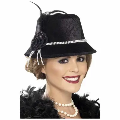 20-tals Hatt Svart
