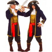 2in1 Pirat/Kapten Kostym