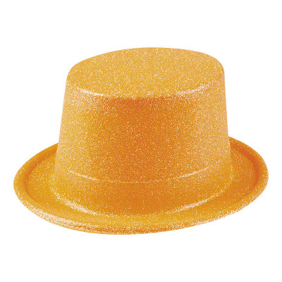 Glitterhatt Neonorange - One size