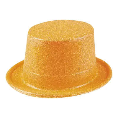 Glitterhatt Neonorange - One size