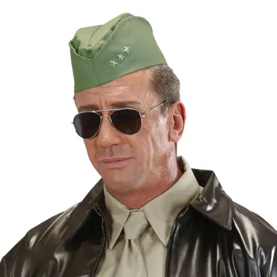 40-tals Militärhatt Grön - One size