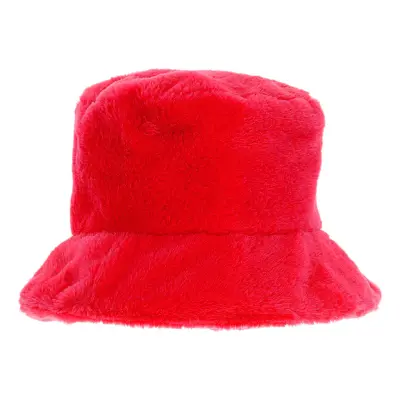 90-tals Fluffig Solhatt Röd - One size