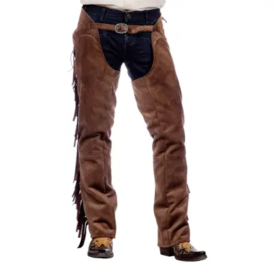 Autentiska Western Chaps Herr Bruna - 52