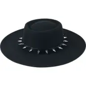 Banned Alternative - Gothic Hatt - Midnight Muse Fedora - för  svart