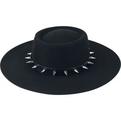 Banned Alternative - Gothic Hatt - Midnight Muse Fedora - för  svart