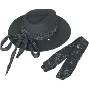 Black Premium by EMP Hatt - Tie Scarf Summer-Hat - för Dam - svart