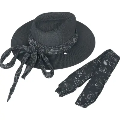 Black Premium by EMP Hatt - Tie Scarf Summer-Hat - för Dam - svart