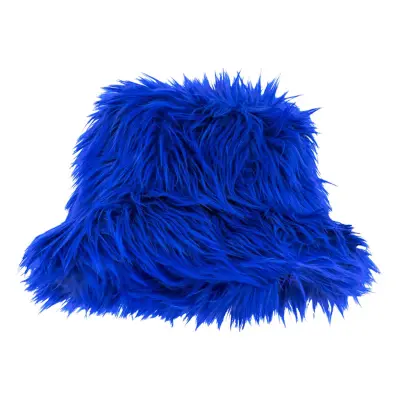 Bucket Hatt Fluffig Blå - One size