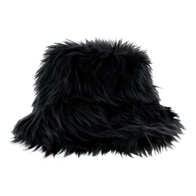 Bucket Hatt Fluffig Svart - One size