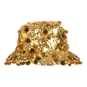 Bucket Hatt Paljetter Guld - One size