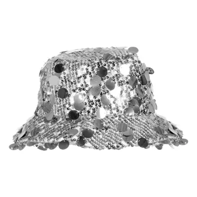 Bucket Hat Paljetter Silver - One size