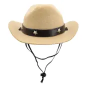 Cowboyhatt för Hund - Beige