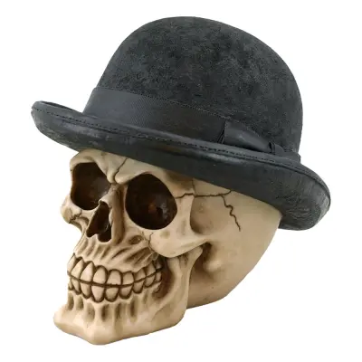 Dödskalle med Plommonstop