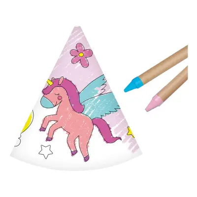 DIY Partyhattar Enhörningar - 6-pack