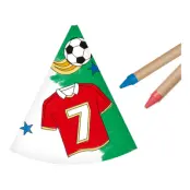 DIY Partyhattar Fotboll - 6-pack