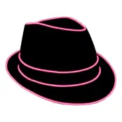 El Wire LED Hatt - Rosa