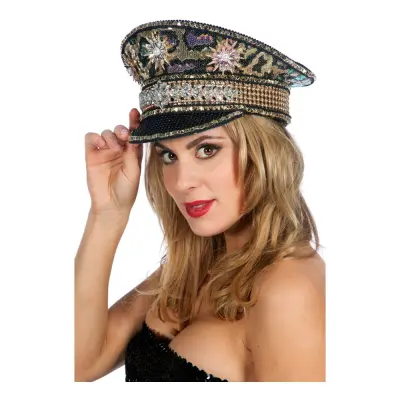 Festivalhatt Panther Guld - One size