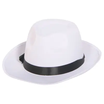 Gangsterhatt Vit 59cm