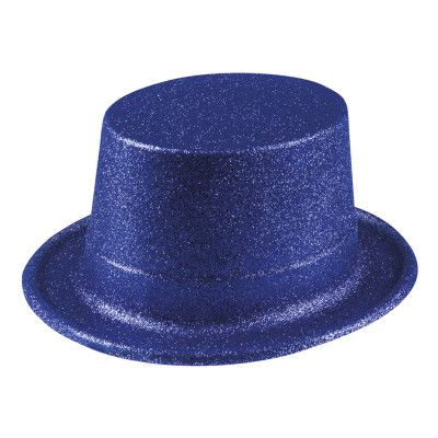 Glitterhatt Mörkblå - One size