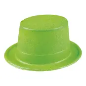 Glitterhatt Neongrön - One size