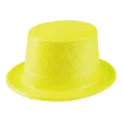 Glitterhatt Neongul - One size