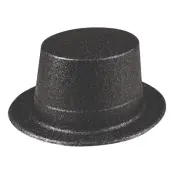 Glitterhatt Svart - One size