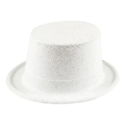 Glitterhatt Vit - One size