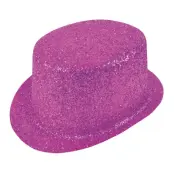 Glittrande Höghatt Cerise - One size