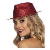 Gnistrande Röd Hatt - One size