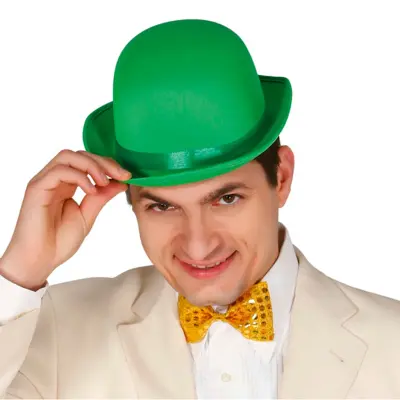 Grön Bowlerhatt - One size