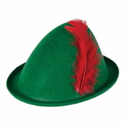 Grön Hatt med Fjäder