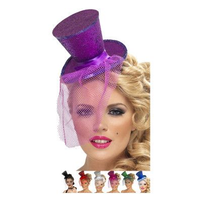 Glittrig Minihatt - Lila