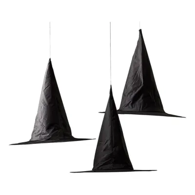 Hängande Dekorationer Häxhattar Svart - 3-pack