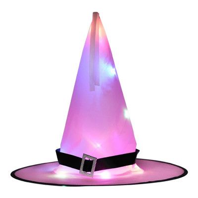 Häxhatt med LED-belysning - Rosa