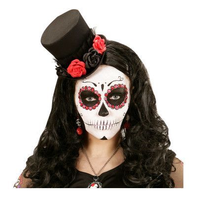 Höghatt Mini med Tyll och Rosor - One size