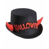 Halloween Devil - Svart Hög hatt