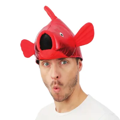 Hatt Fisk Röd - One size